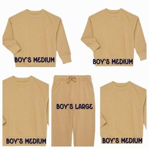 🆕Lot - Boys Sweats - 4 Tops (M) & 1 Bottom (L) - ALL NWT